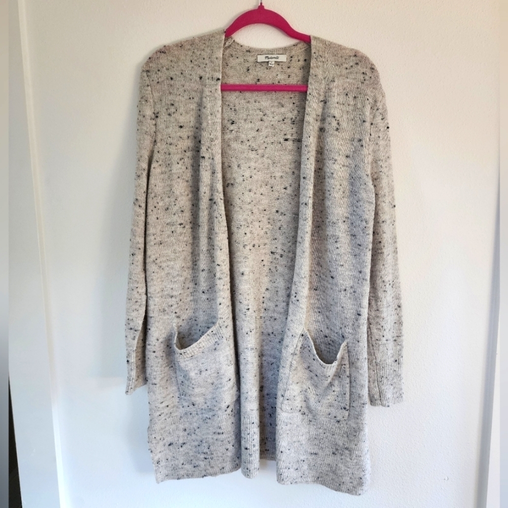 Madewell long cardigan wool blend size S